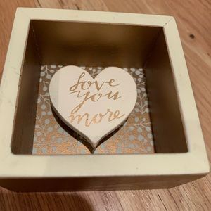 Love you more wall hang